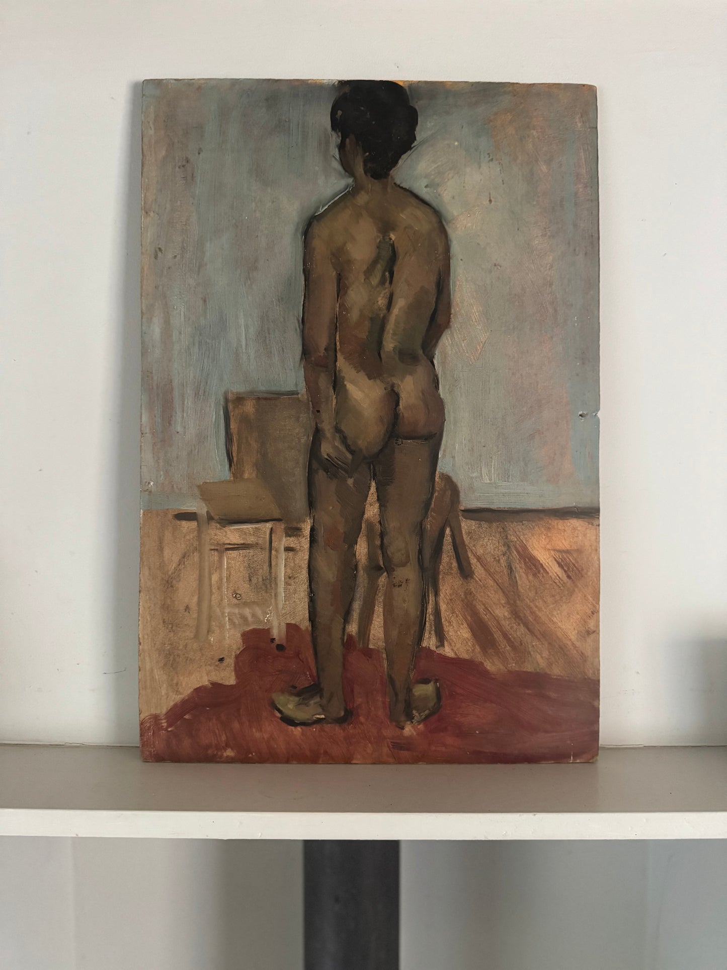 Mid Century Nude on Board