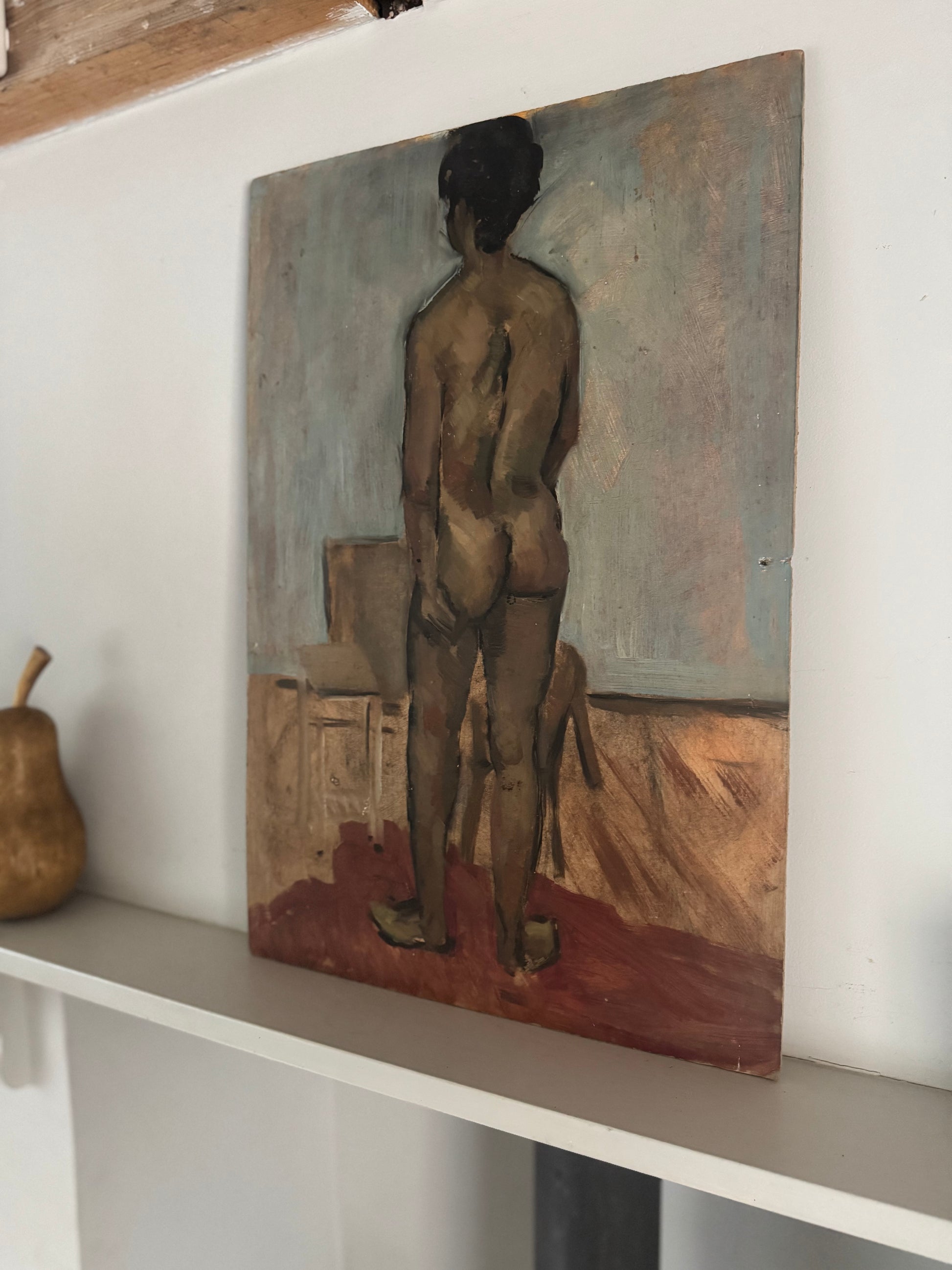 Mid Century Nude on Board