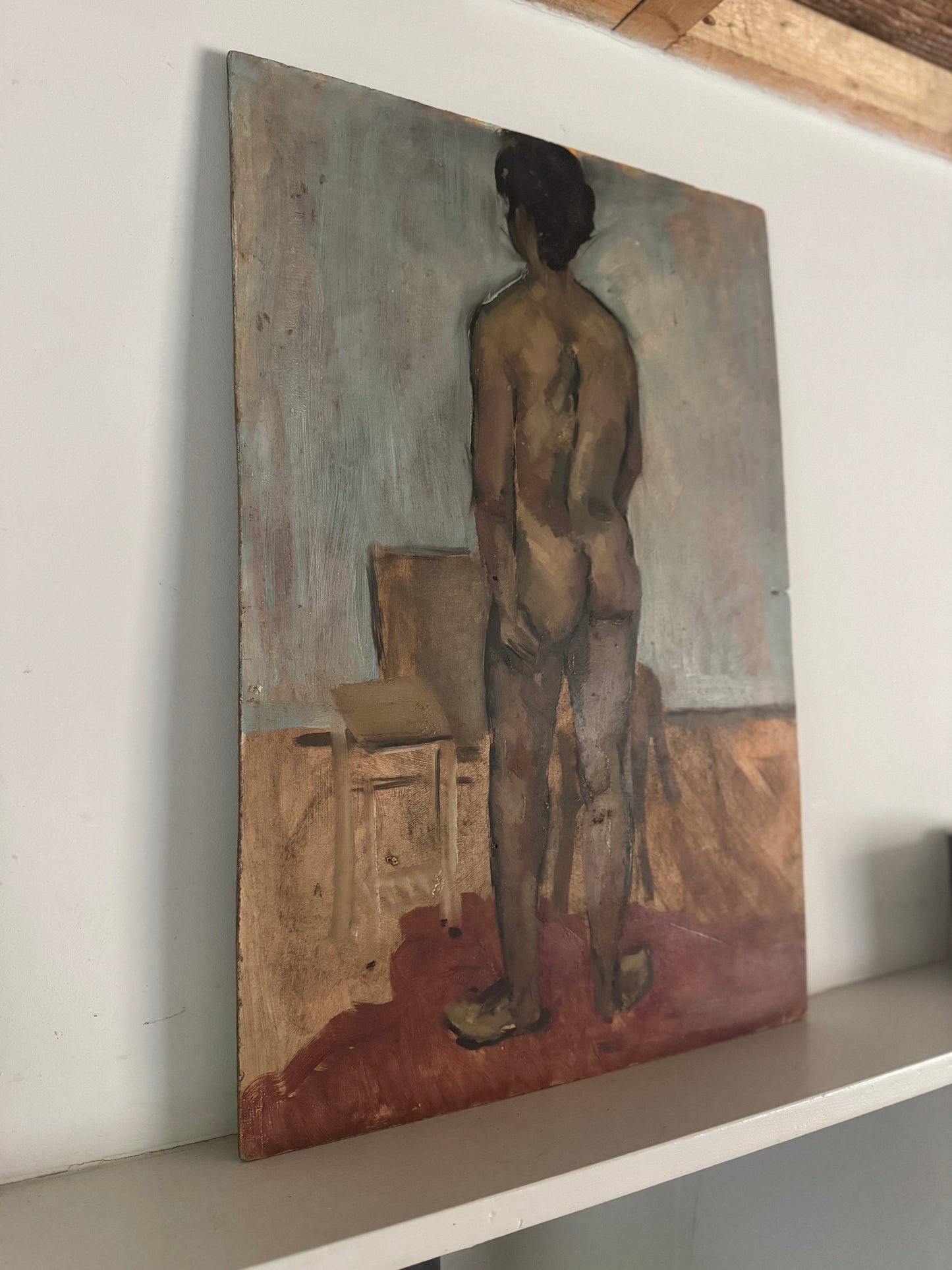 Mid Century Nude on Board