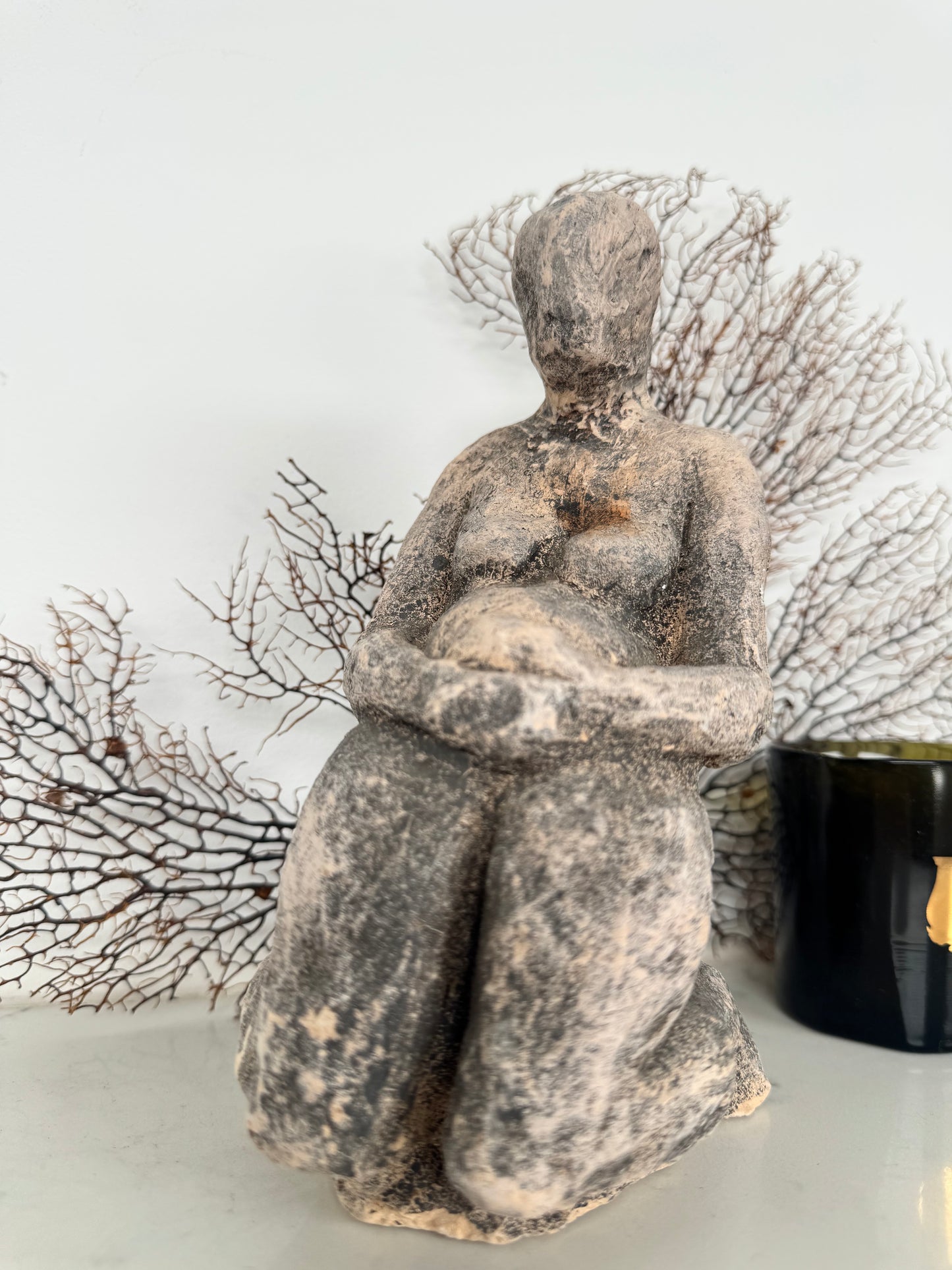 Vintage Plaster Sculpture Female Study