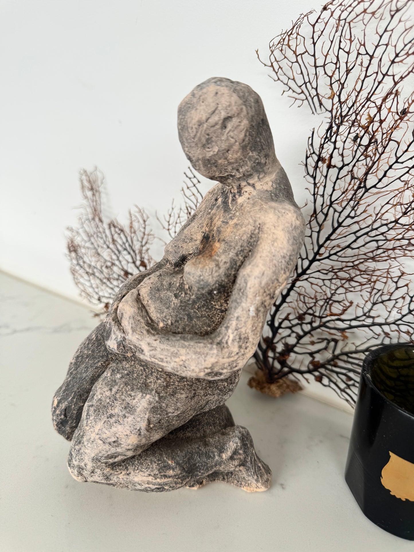 Vintage Plaster Sculpture Female Study