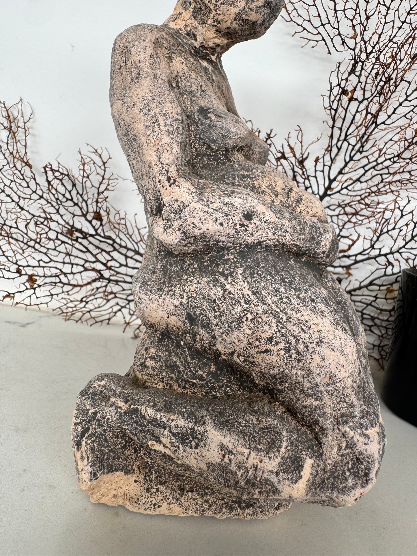 Vintage Plaster Sculpture Female Study