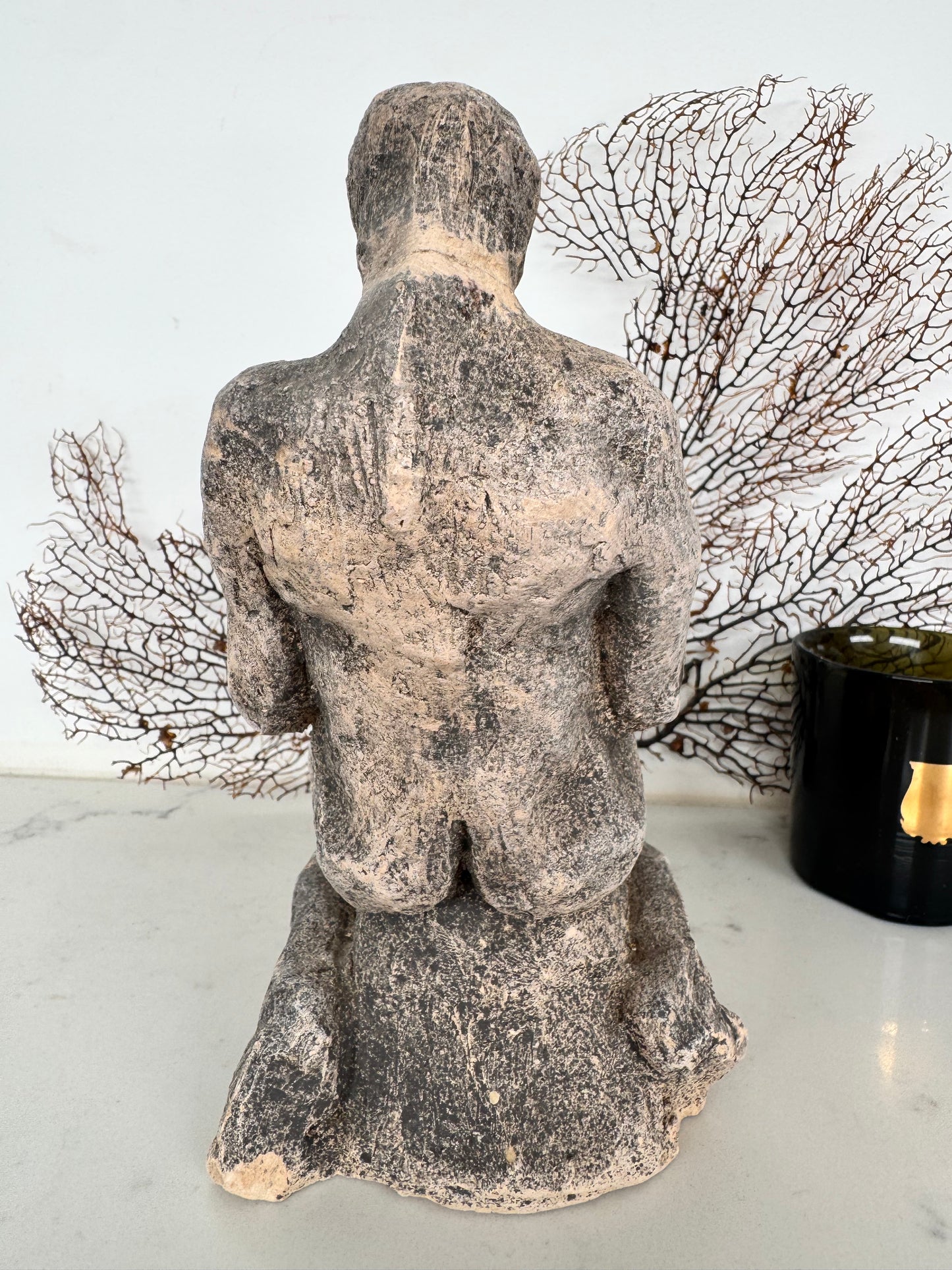 Vintage Plaster Sculpture Female Study