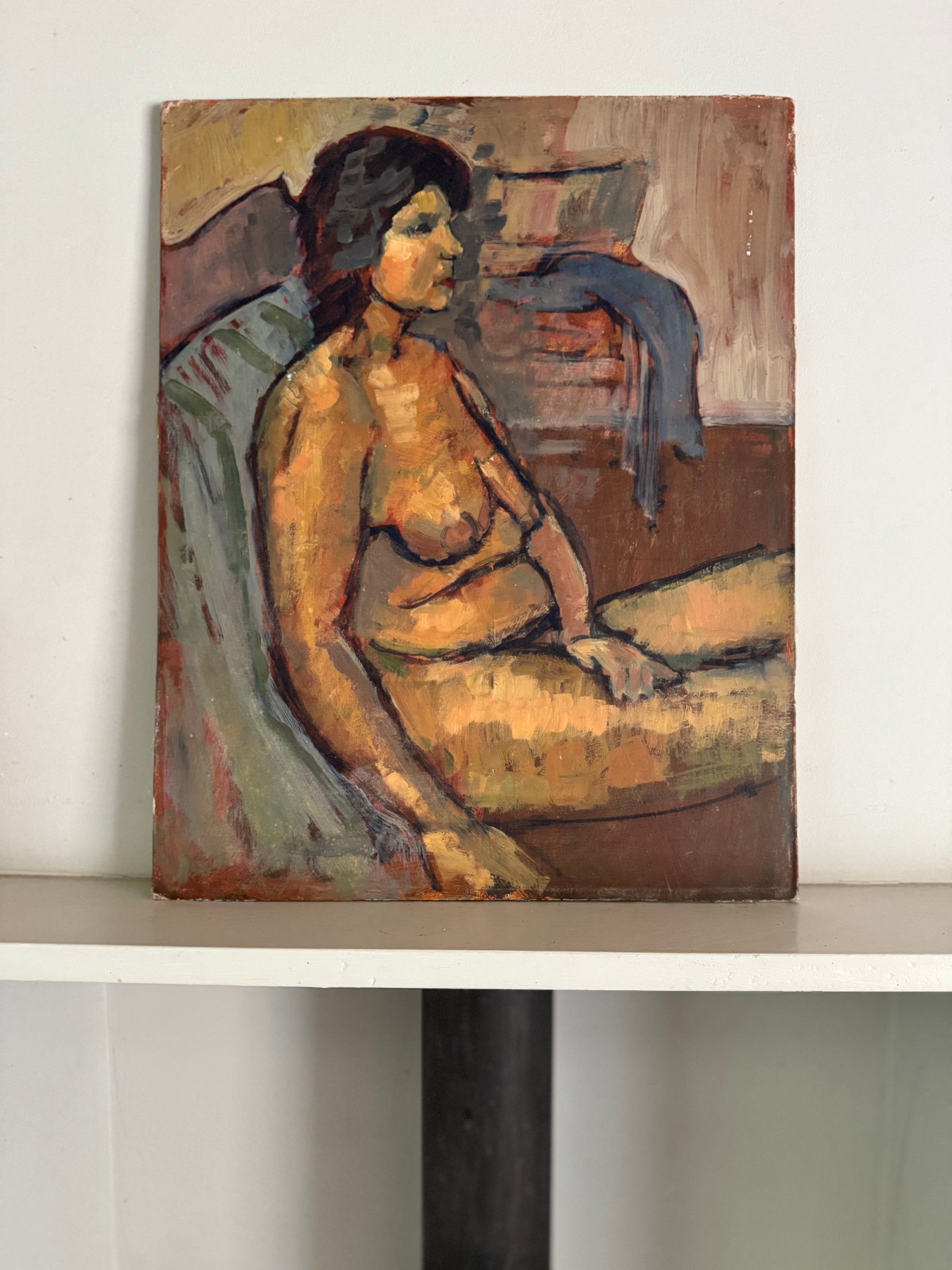 Mid Century Nude on Board