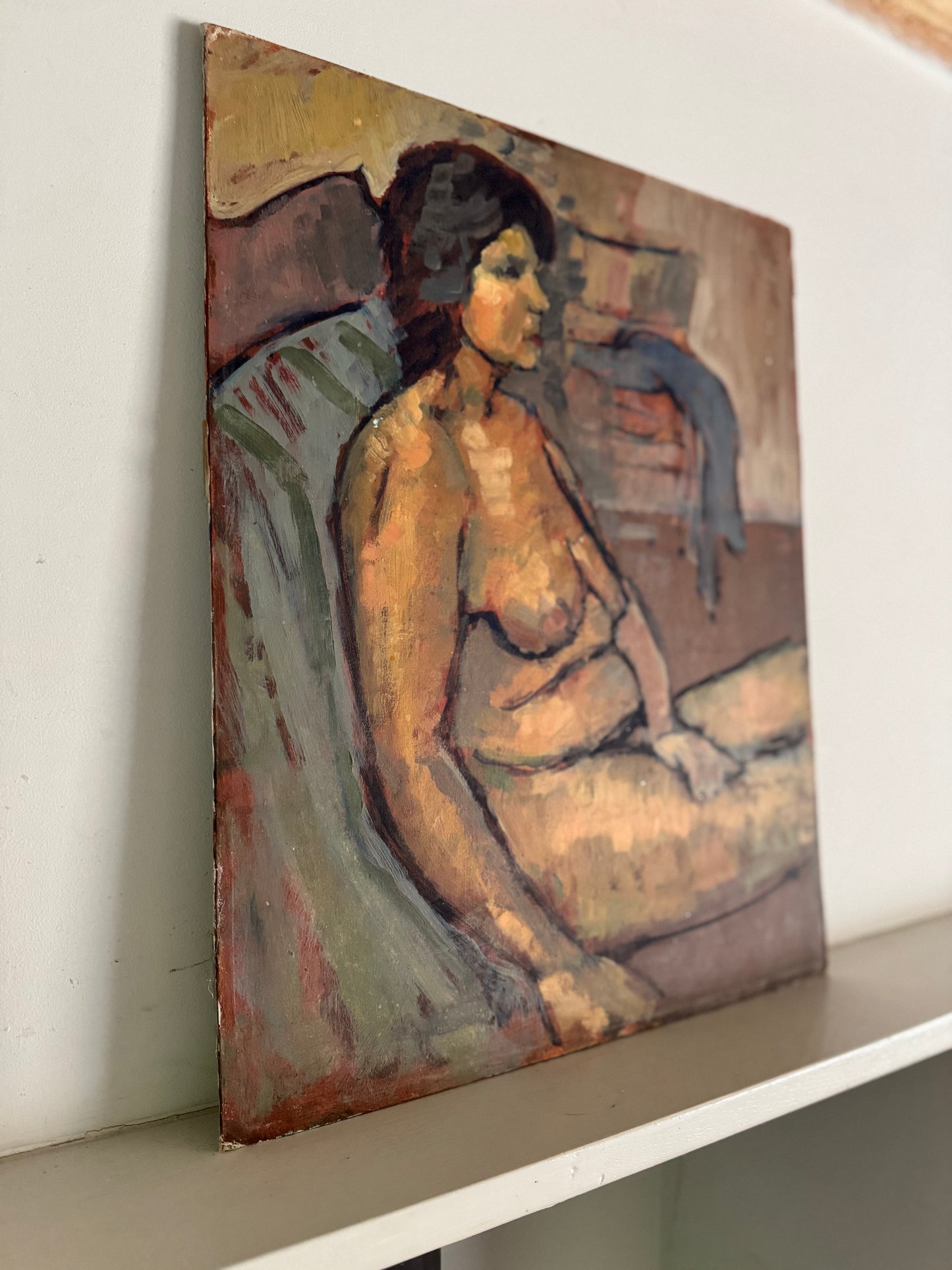 Mid Century Nude on Board
