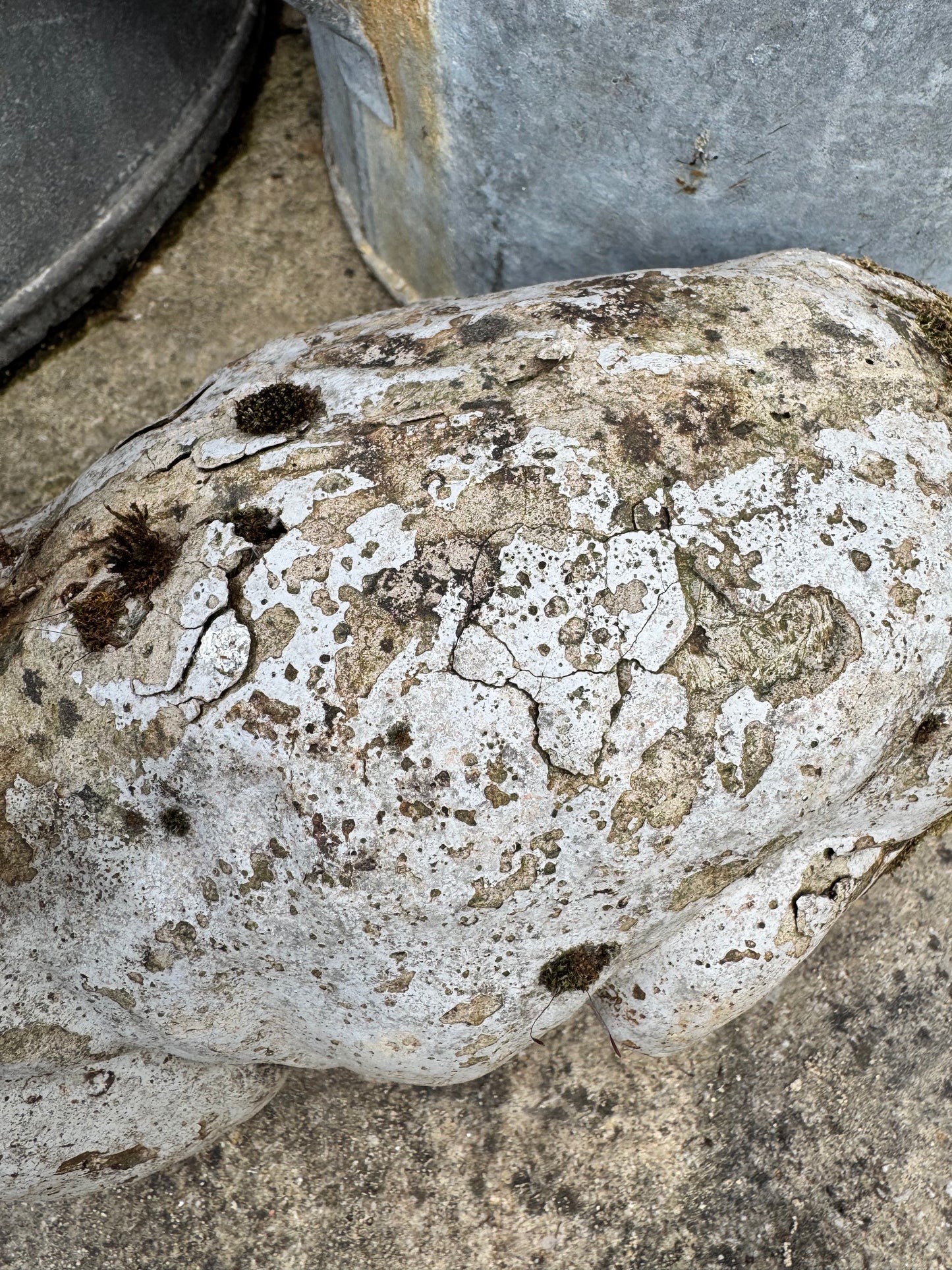 Vintage Weathered Rabbit Sculpture