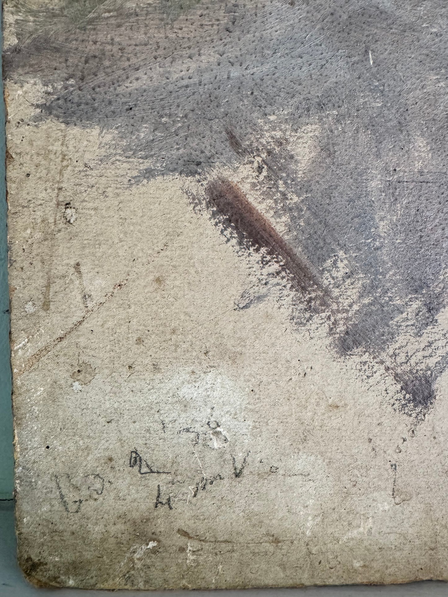 Vintage French Portrait On Board