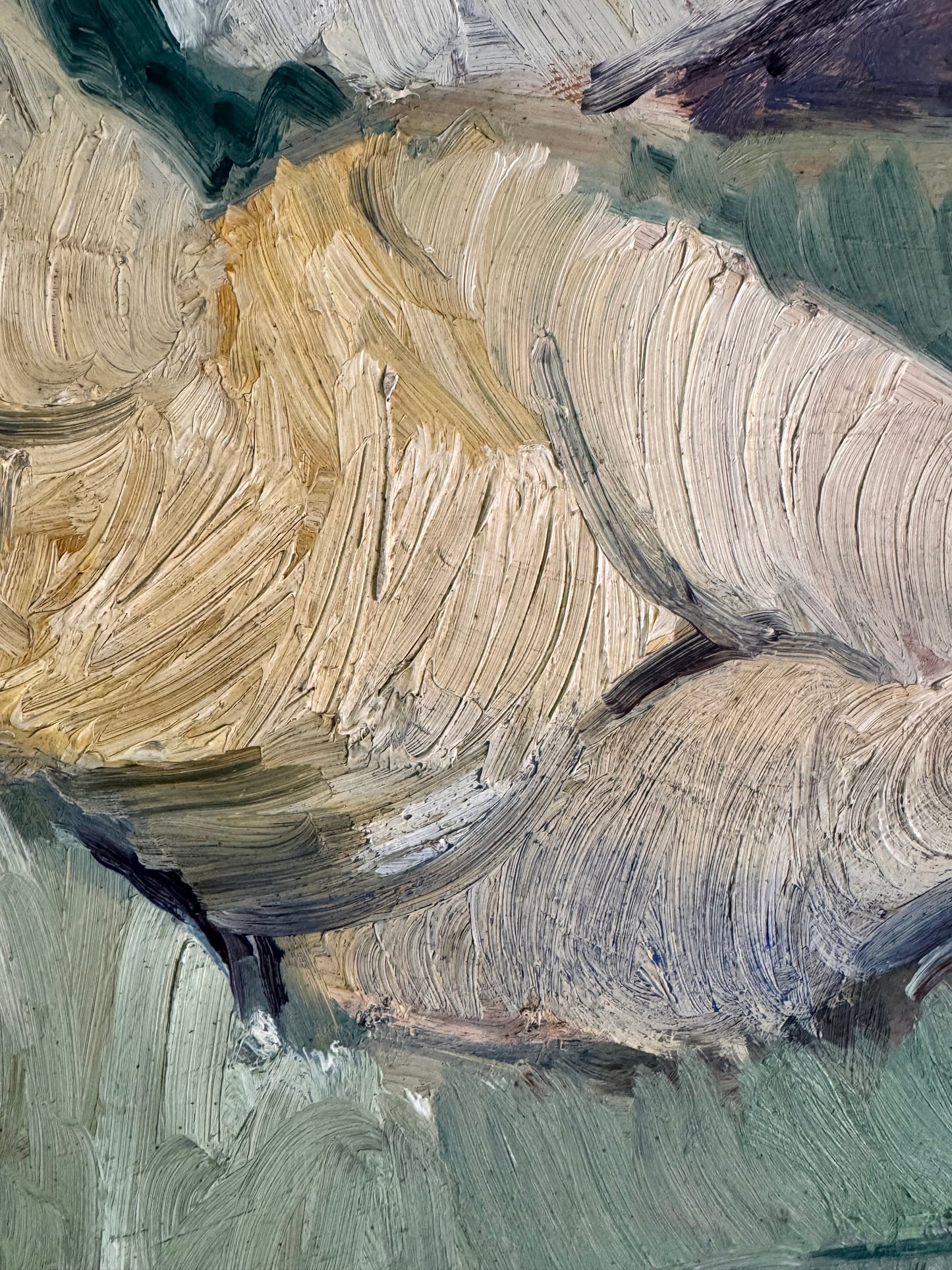 Beautiful Large Mid Century Impasto Nude on Board