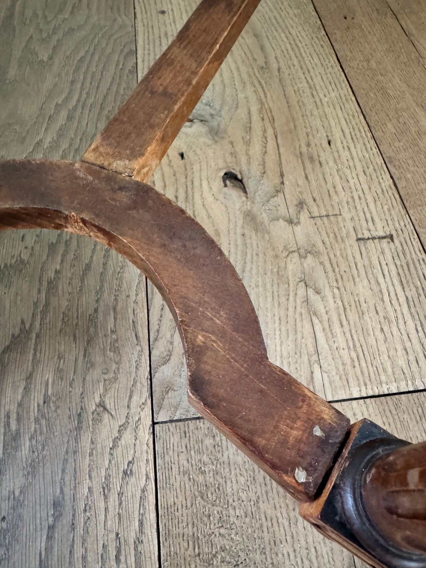 Antique French Caned Bergere Bench