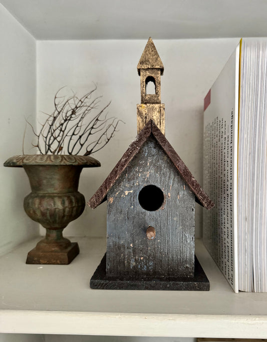 Vintage Handmade Decorative Birdhouse 