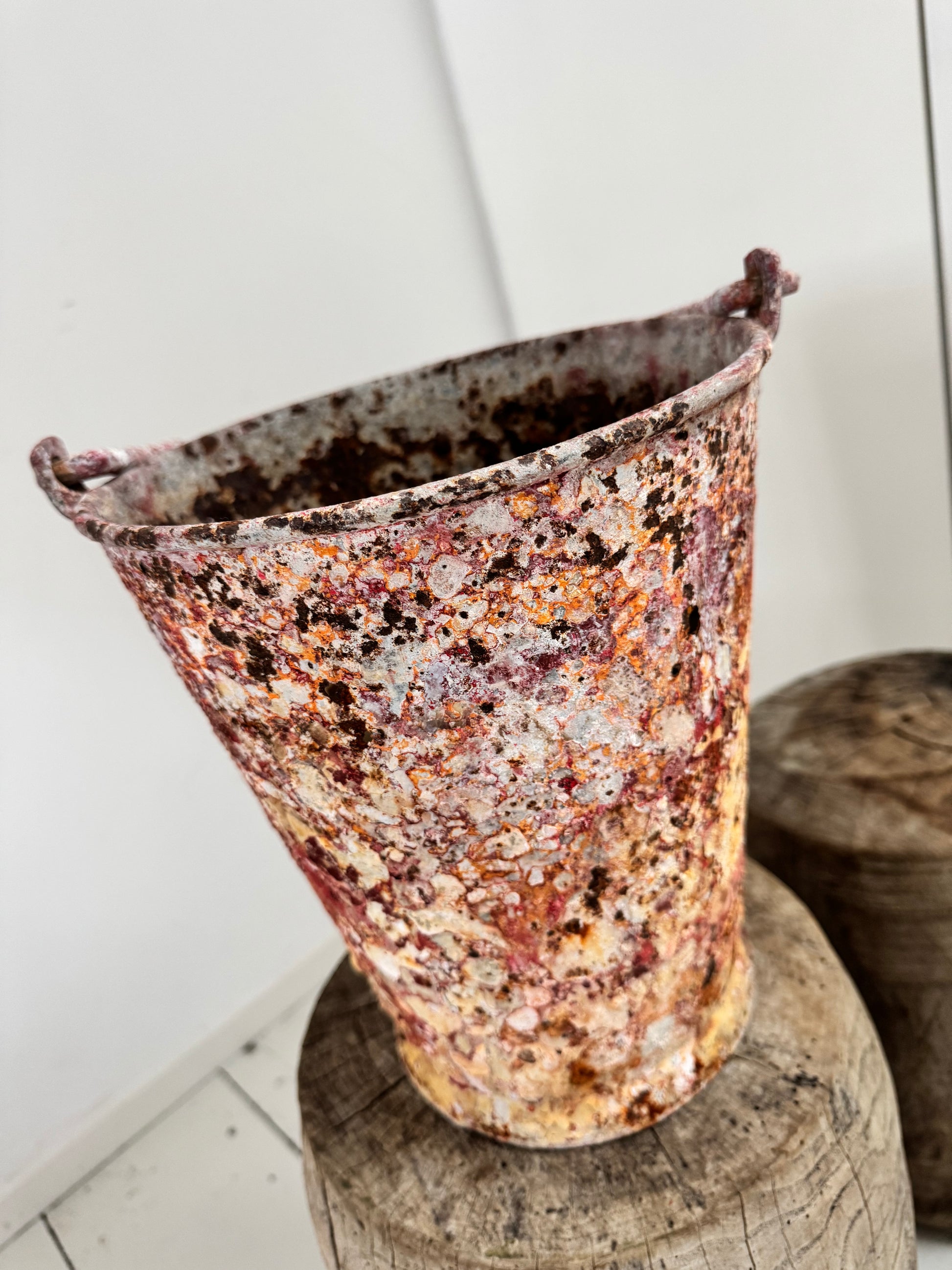 Vintage Fire Bucket With Amazing Patina
