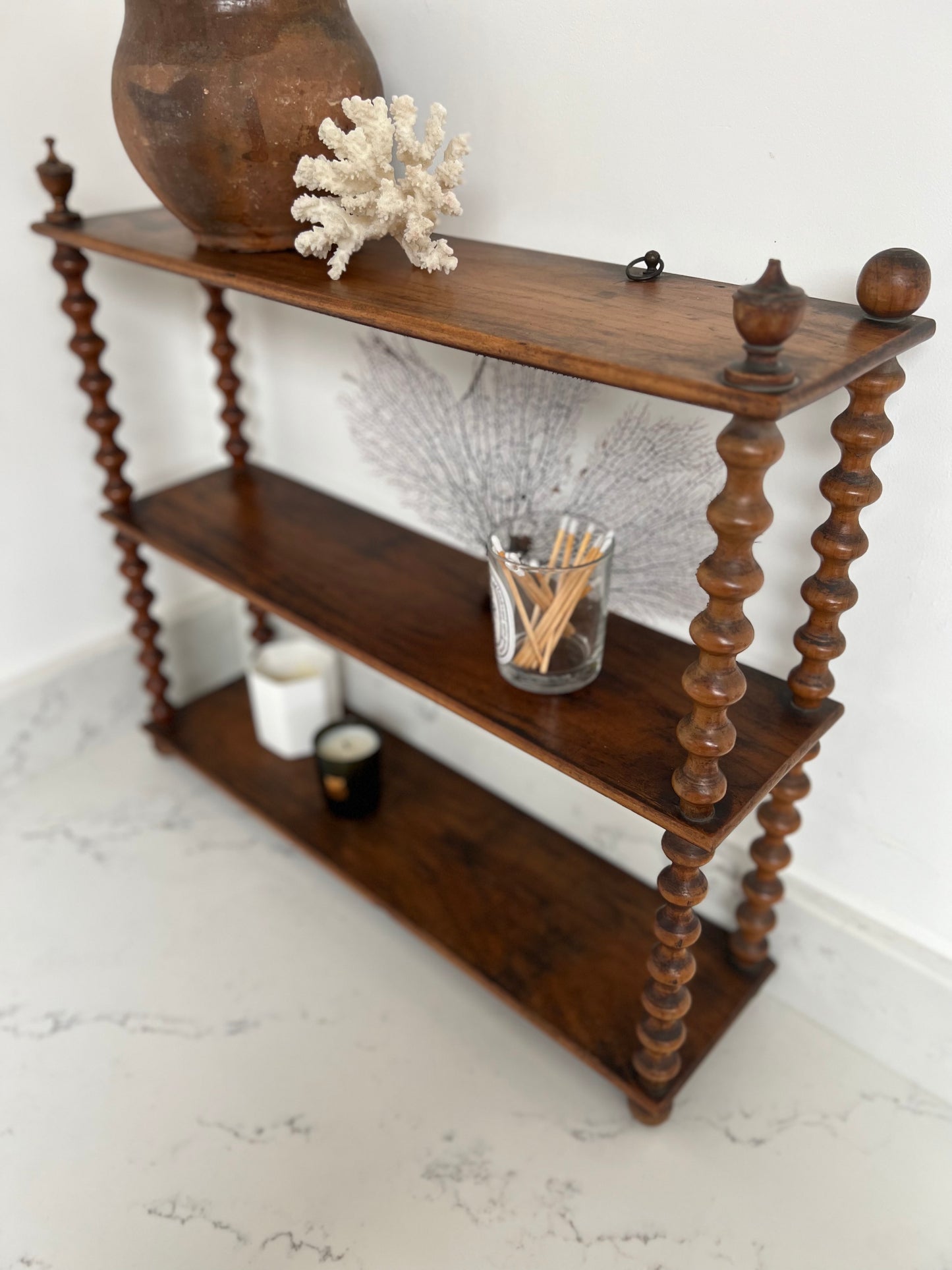 Antique French Bobbin Shelves