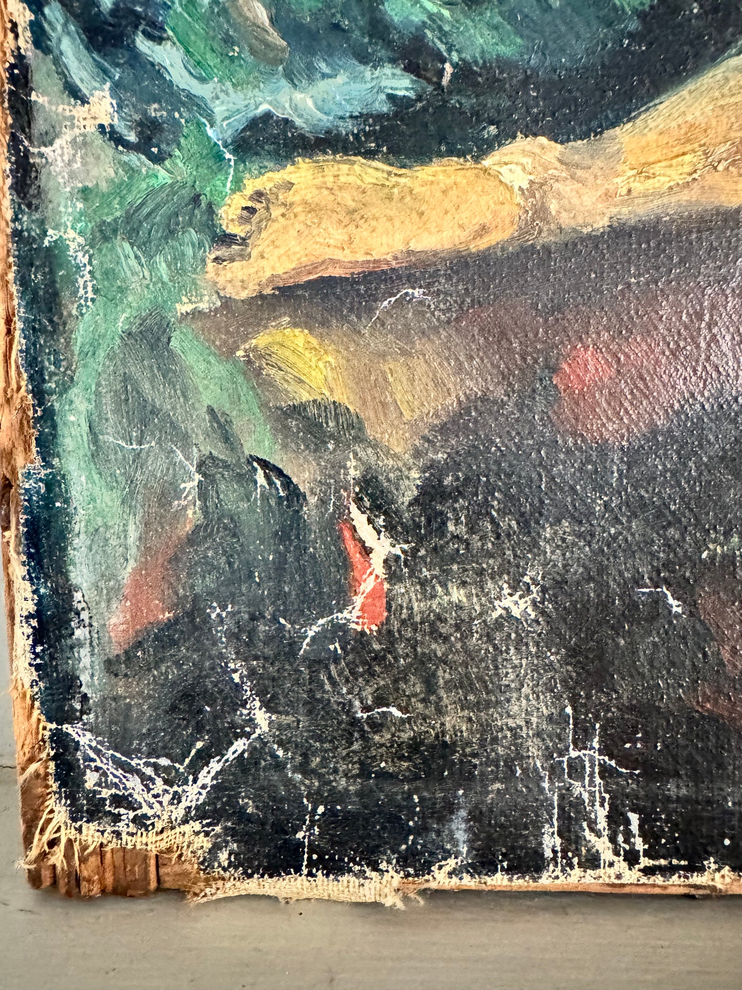 French Nude Oil On Canvas