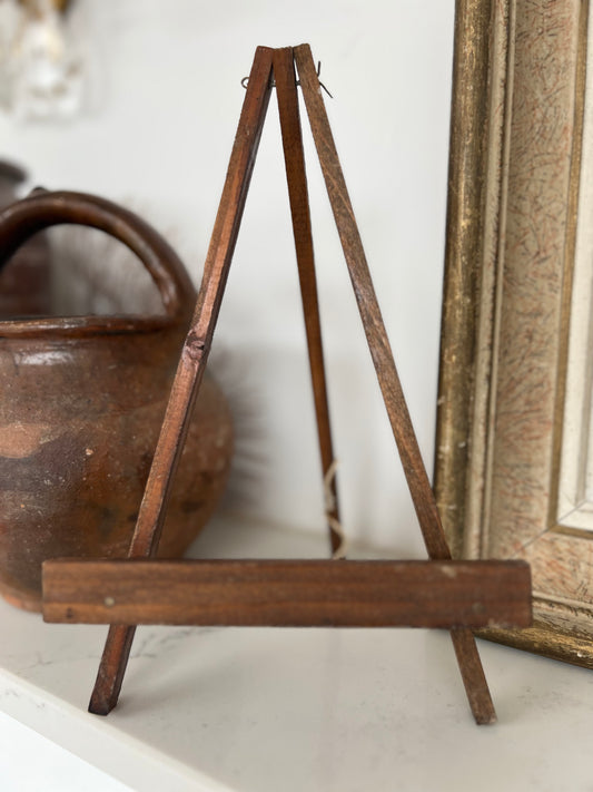 Tiny Vintage French Wooden Easel