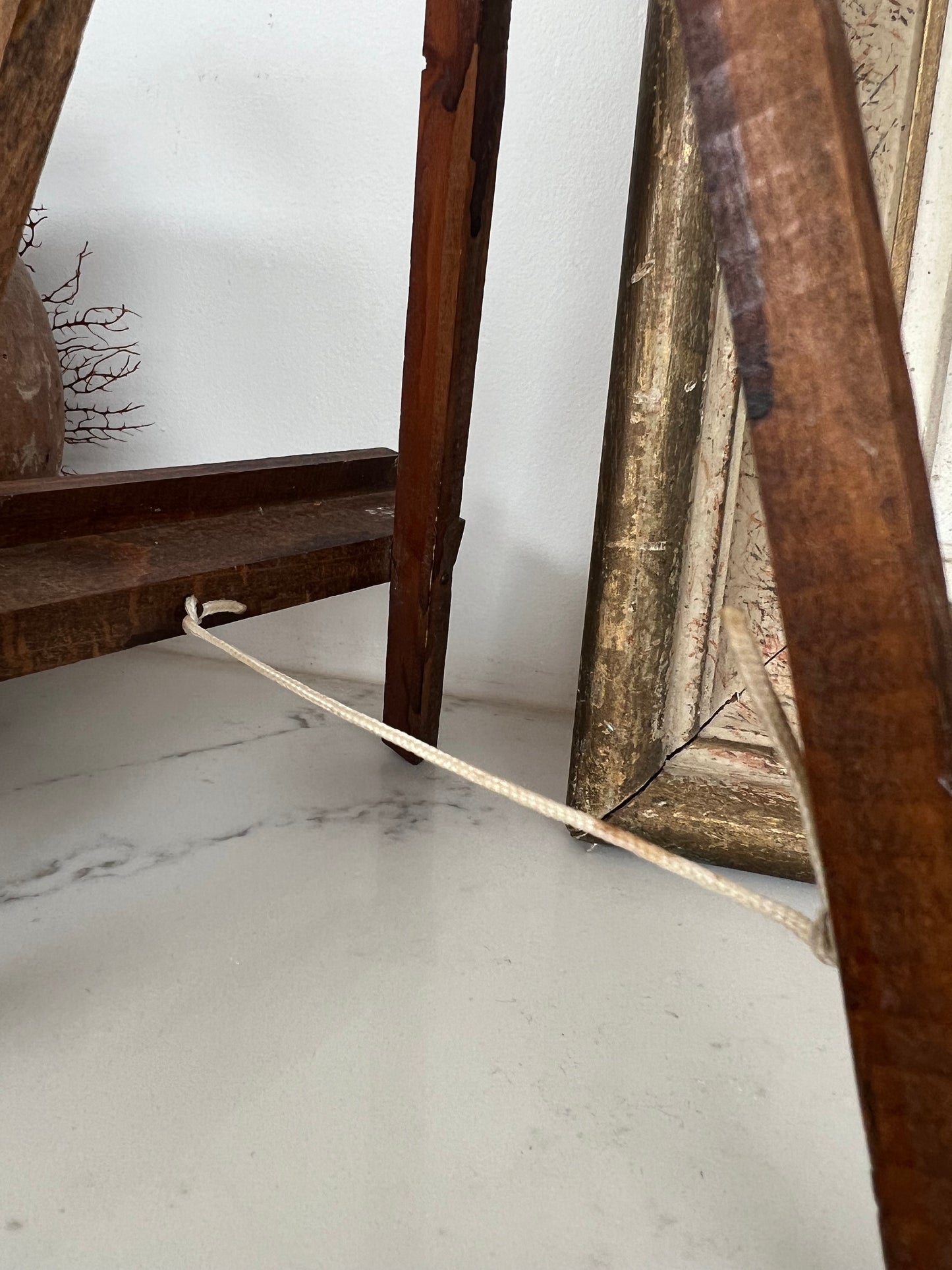 Tiny Vintage French Wooden Easel