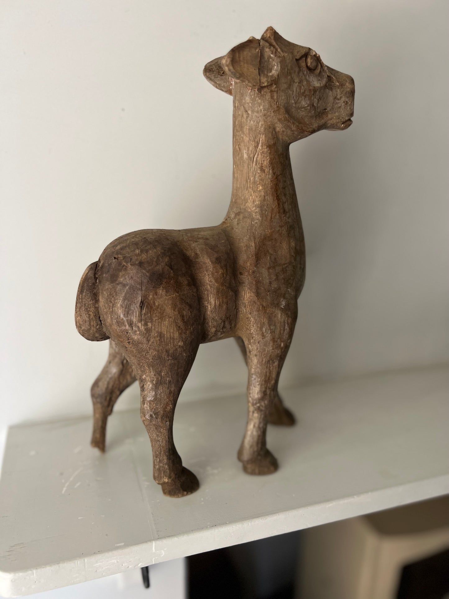 Vintage Rustic Wooden Camel