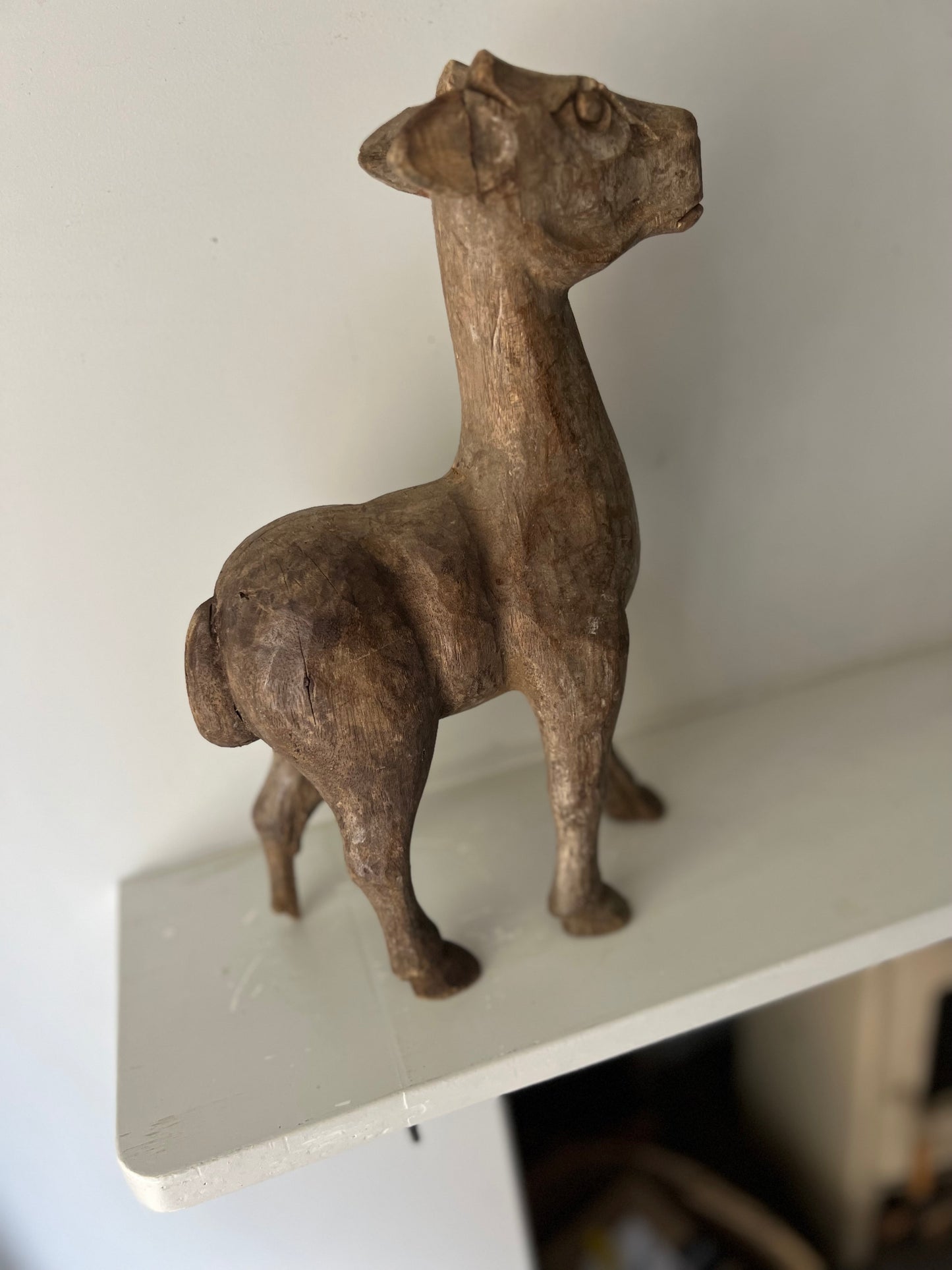 Vintage Rustic Wooden Camel