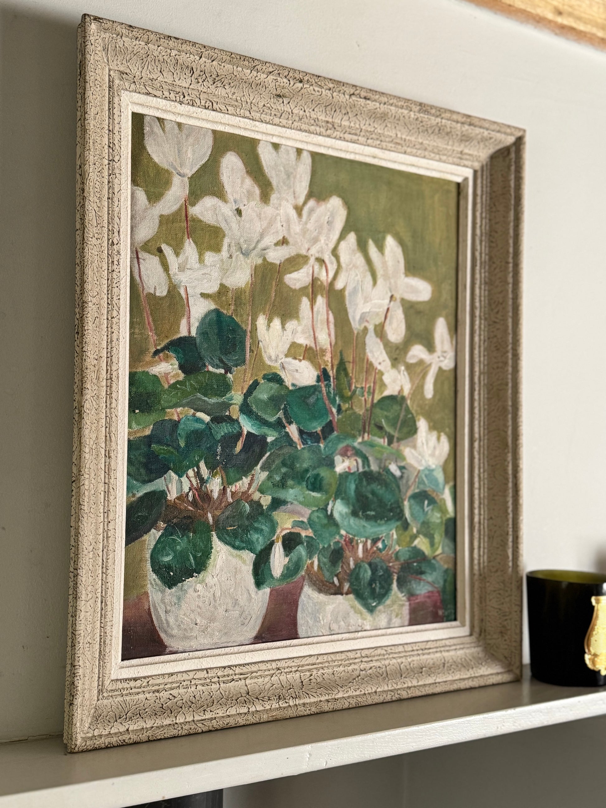 Vintage Mid Century Still Life 'Cyclamen' 
