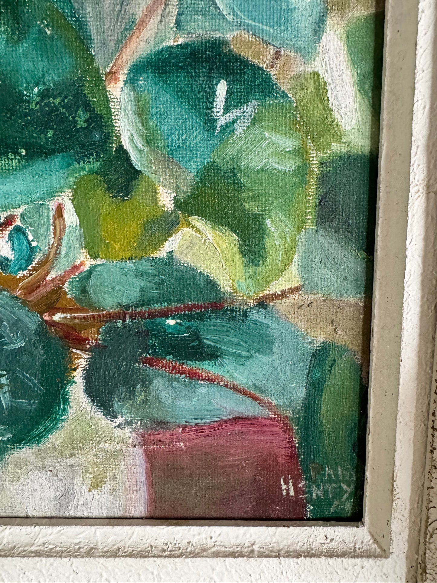 Vintage Mid Century Still Life 'Cyclamen'