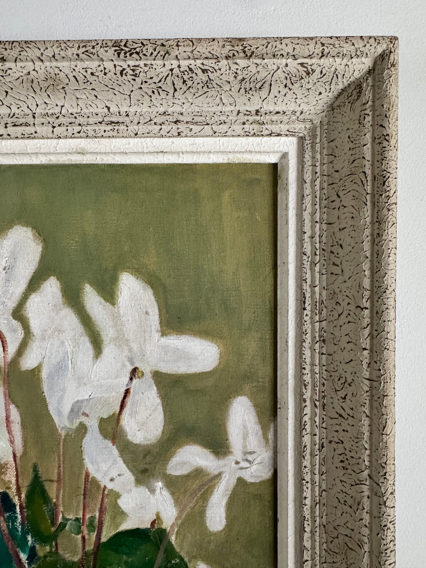 Vintage Mid Century Still Life 'Cyclamen'