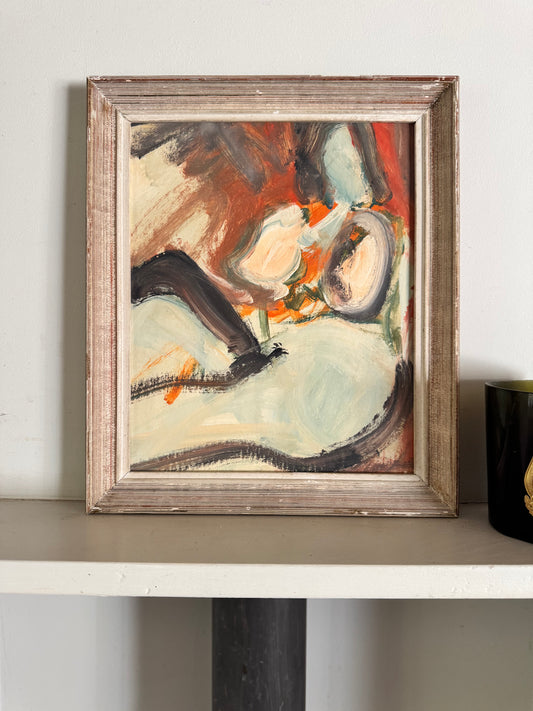 Vintage Mid Century Abstract Nude