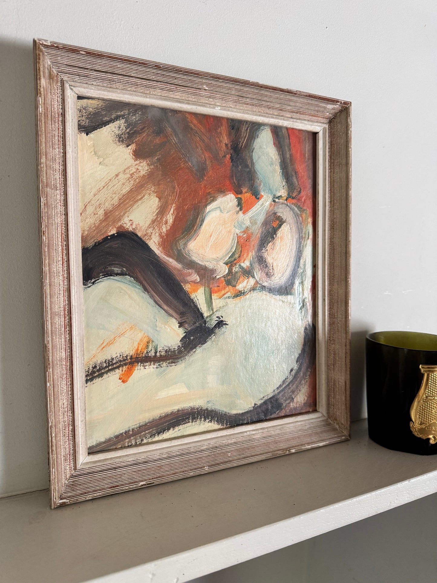 Vintage Mid Century Abstract Nude