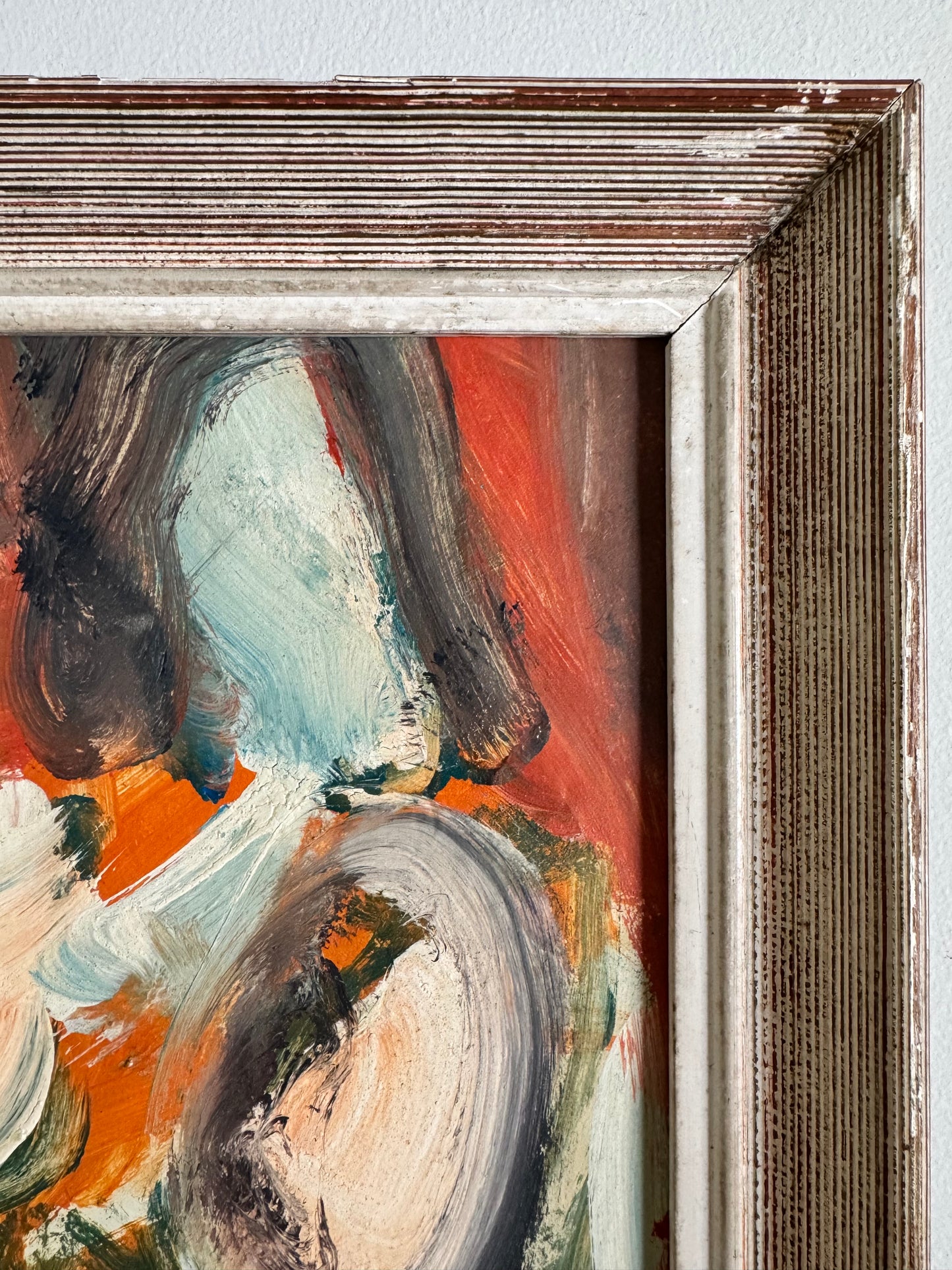 Vintage French Mid Century Abstract Nude