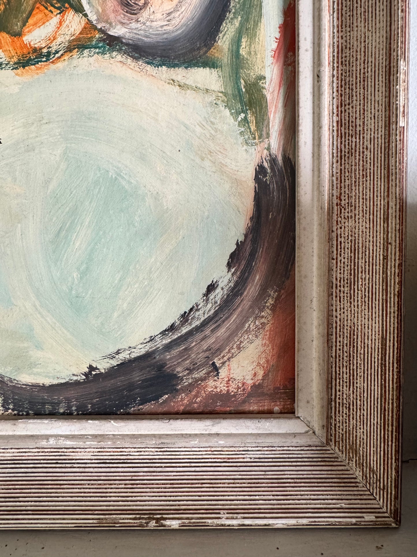 Vintage French Mid Century Abstract Nude