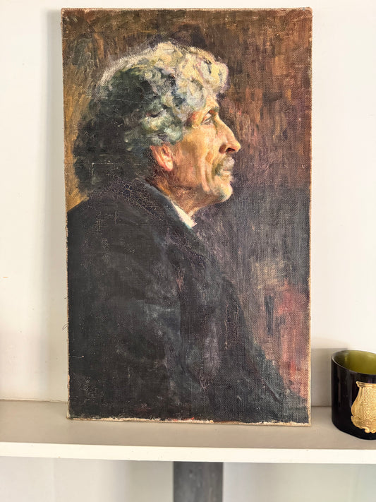 Male Portrait 'Philippe' Oil On Canvas