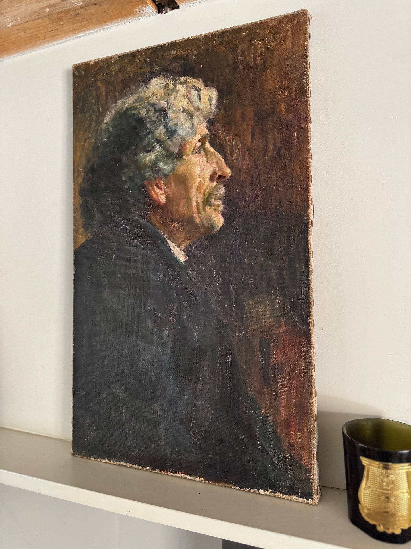 Male Portrait 'Philippe' Oil On Canvas