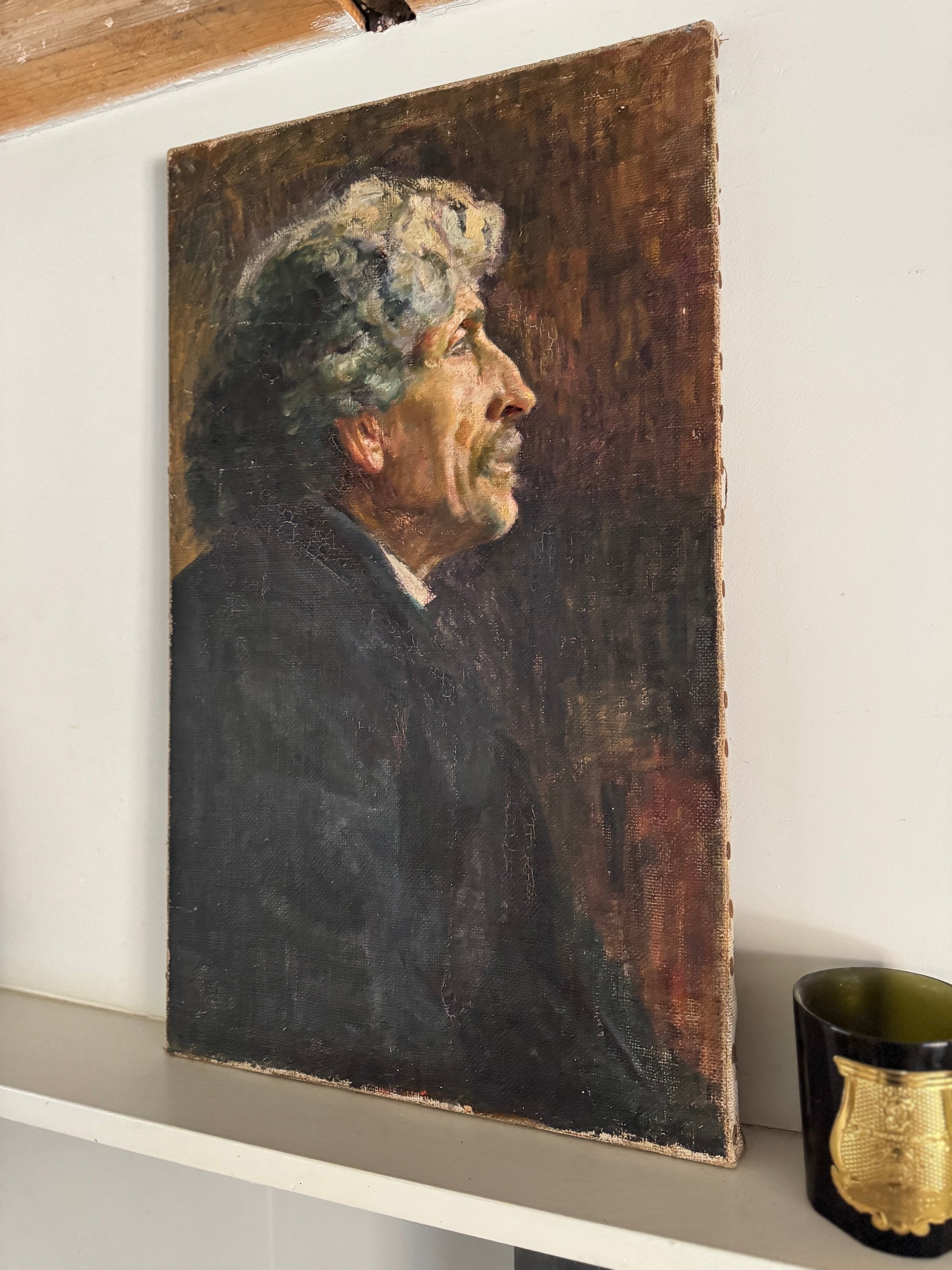 Male Portrait 'Philippe' Oil On Canvas