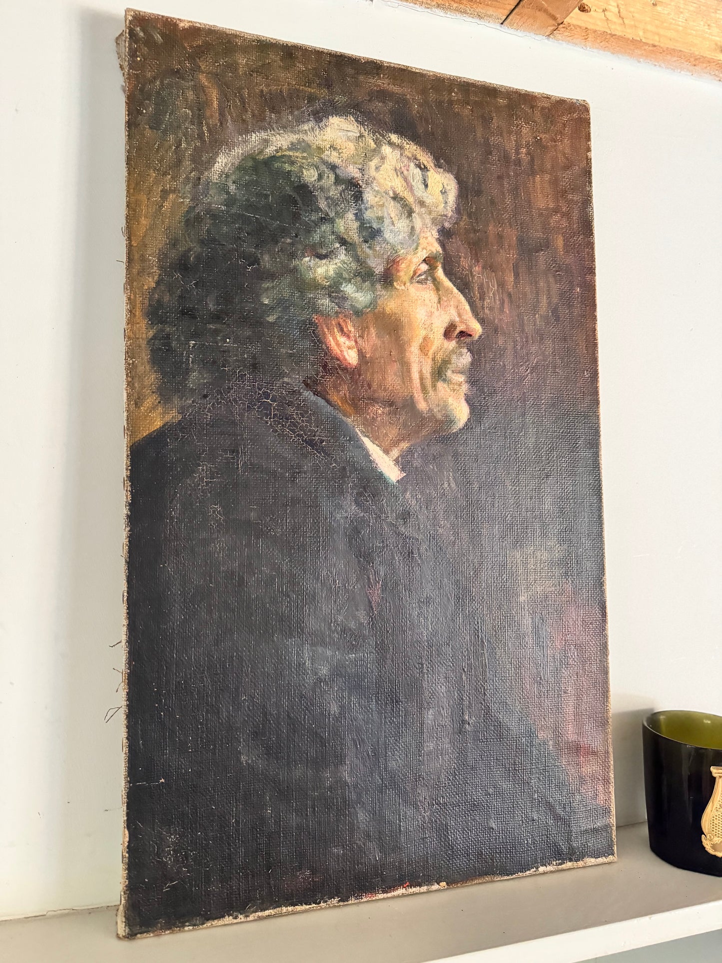 Male Portrait 'Philippe' Oil On Canvas