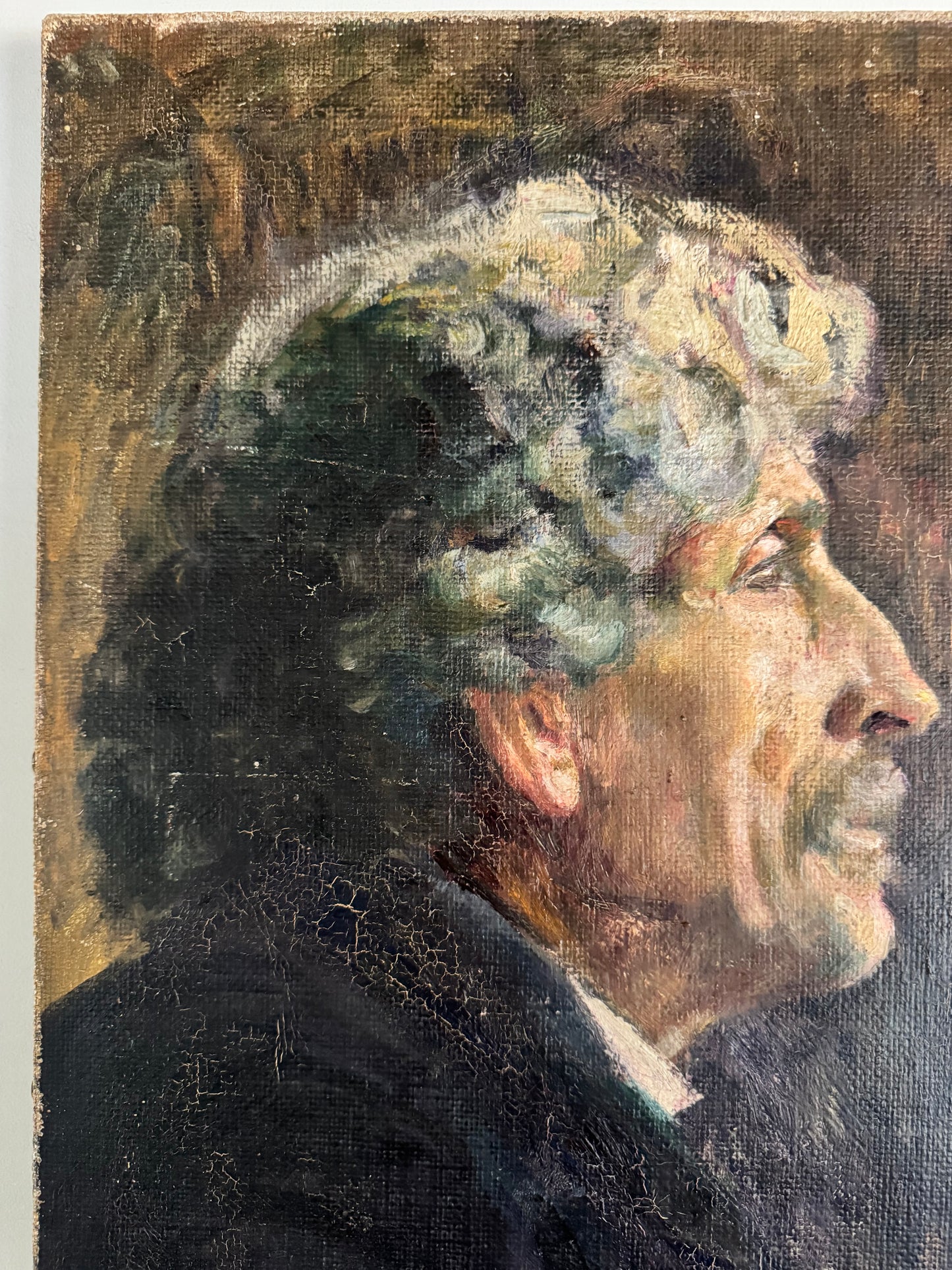 Male Portrait 'Philippe' Oil On Canvas