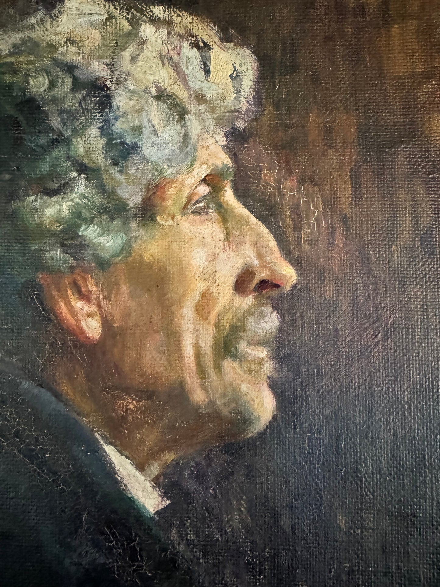 Male Portrait 'Philippe' Oil On Canvas