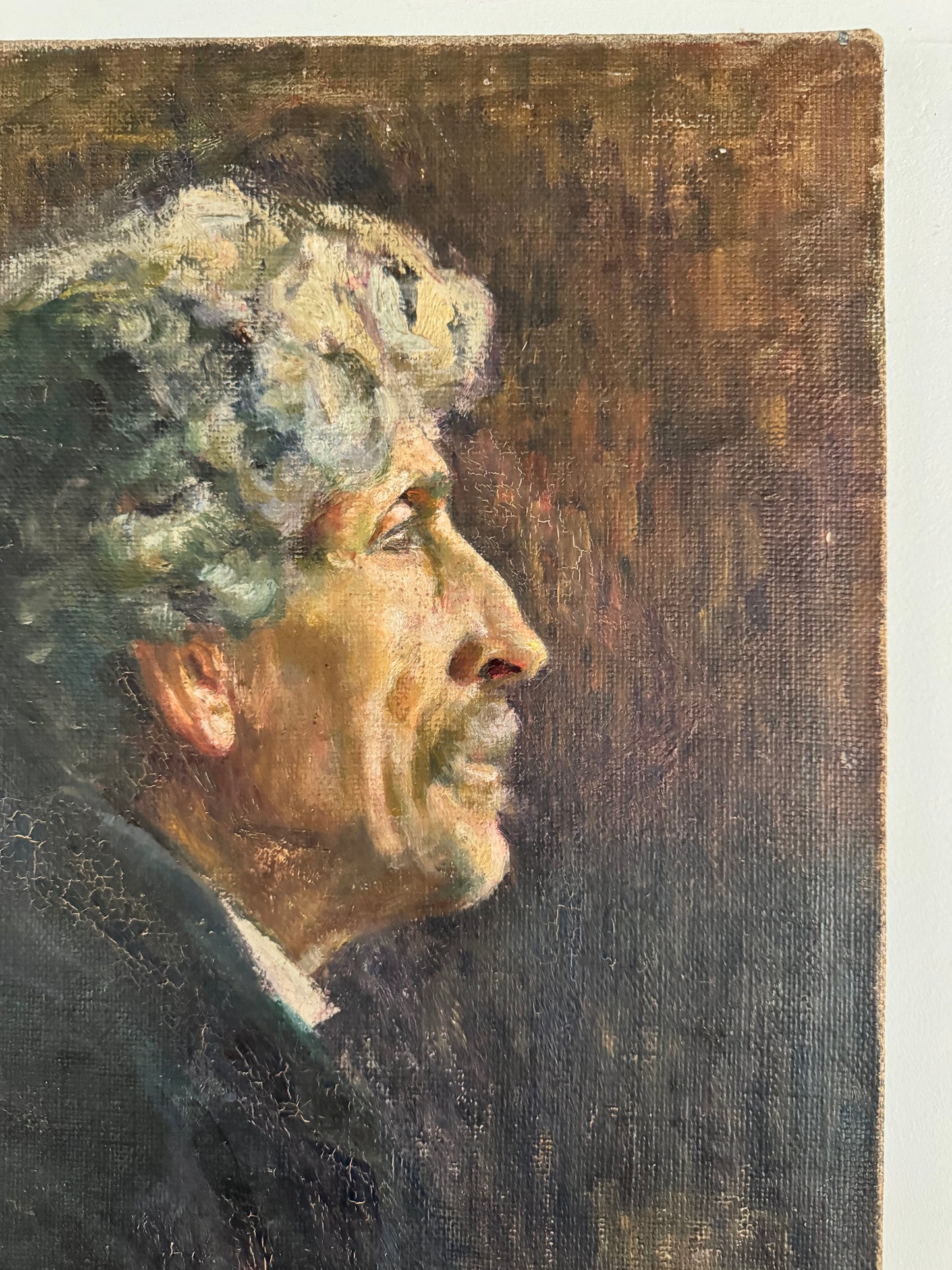 Male Portrait 'Philippe' Oil On Canvas