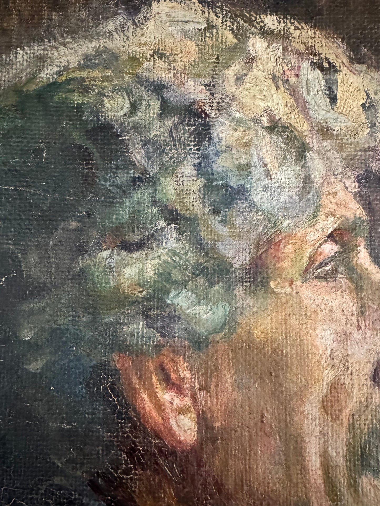Male Portrait 'Philippe' Oil On Canvas