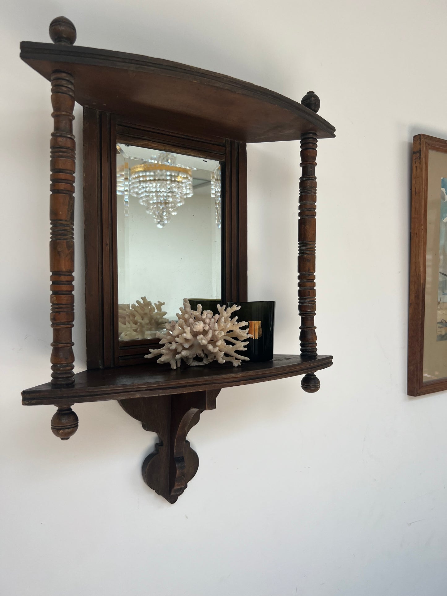 Antique Vanity Hall Mirror