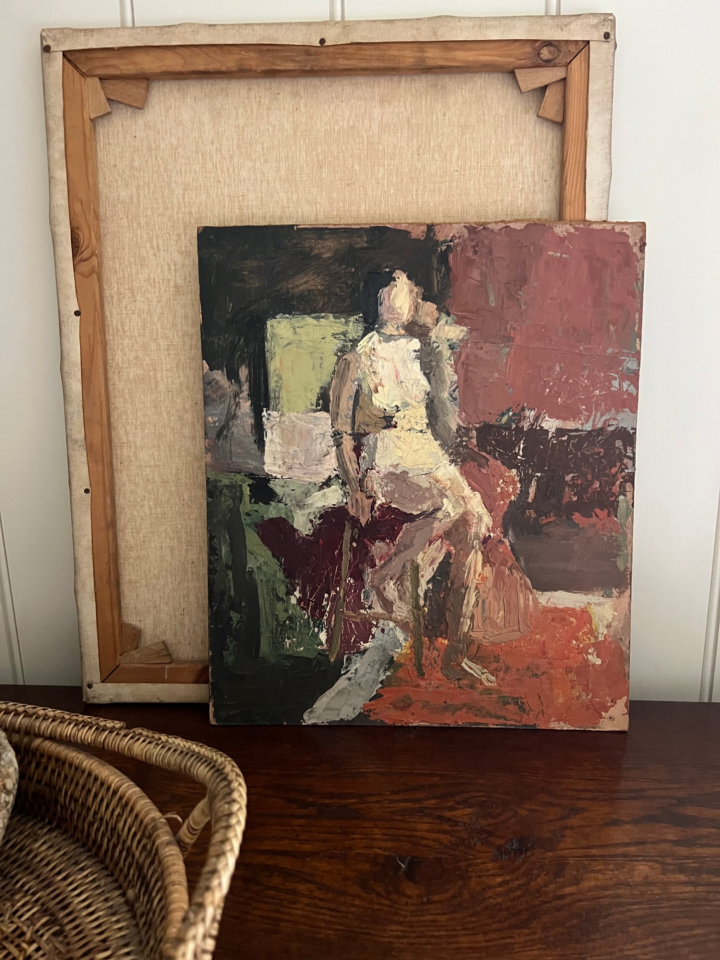 Beautiful Mid Century Nude on Board