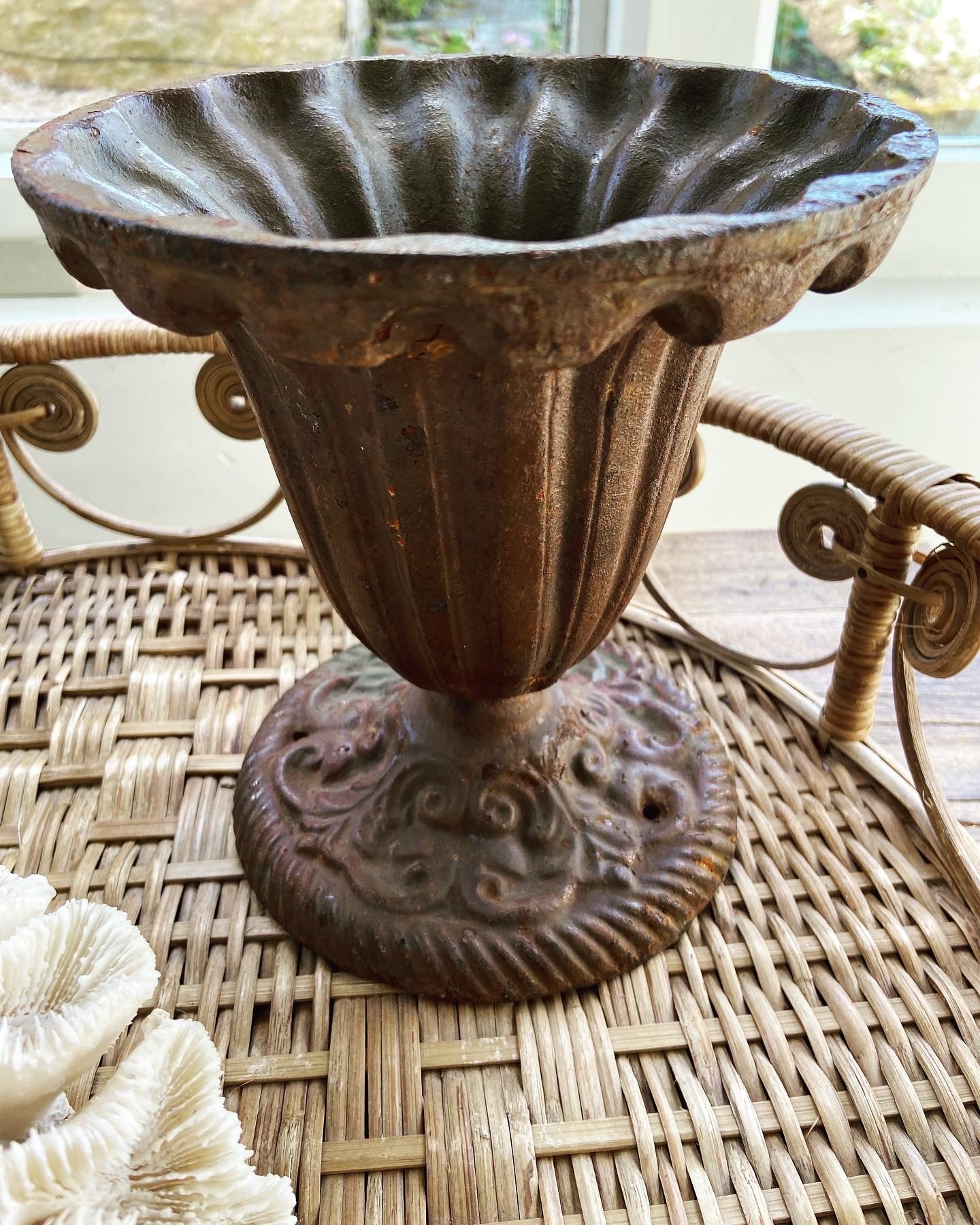 Vintage Cast Iron Urn