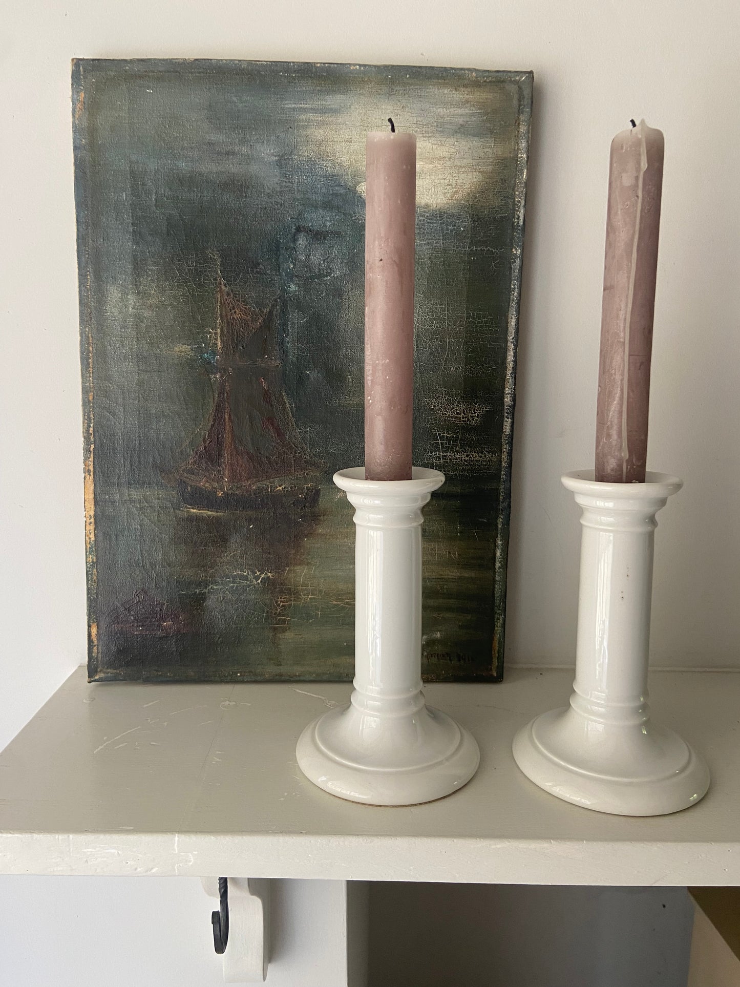 Classic Vintage Ceramic Candlesticks