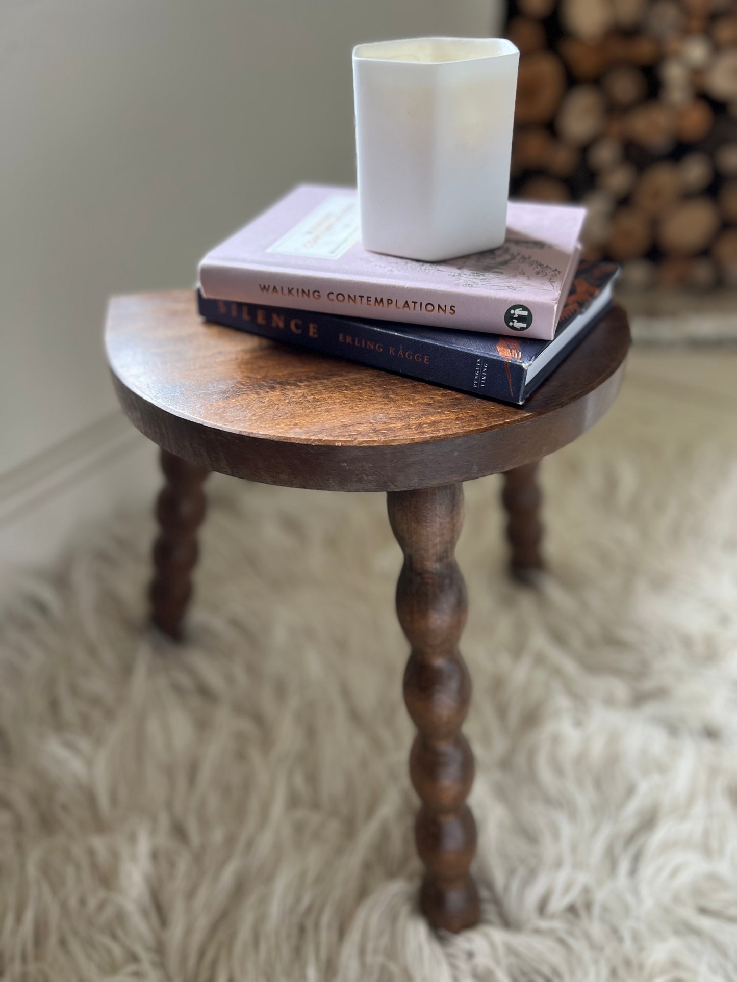 Vintage French Bobbin Stool