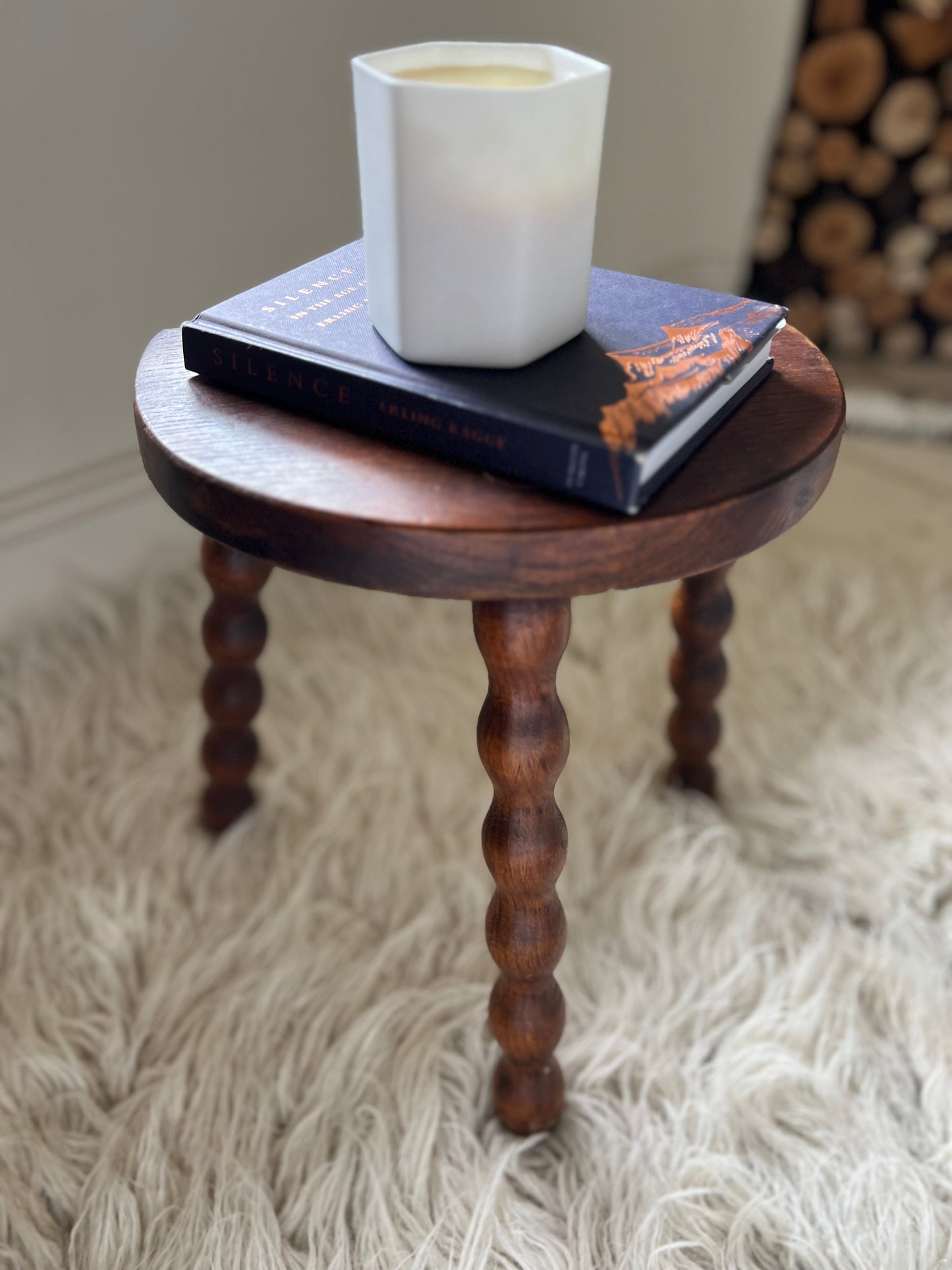 Vintage French Bobbin Stool