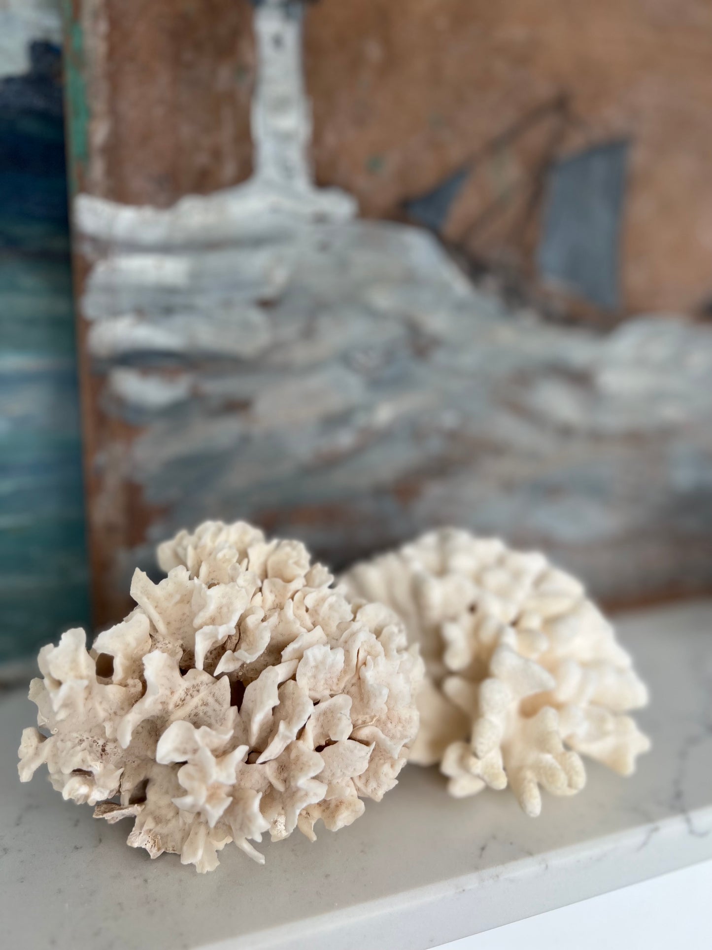 Pair Antique Coral Specimens