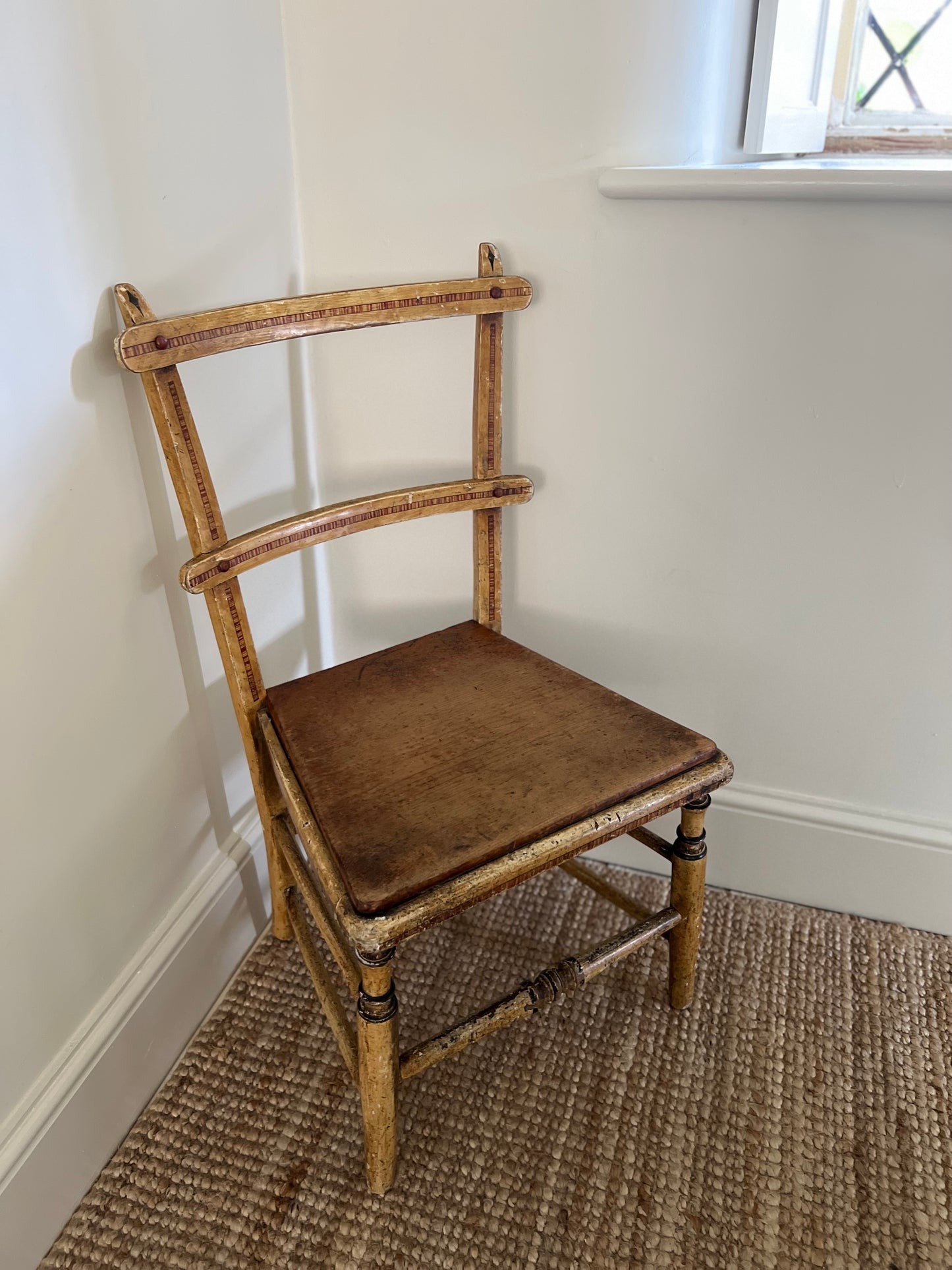 19th Century Painted Oak Chair