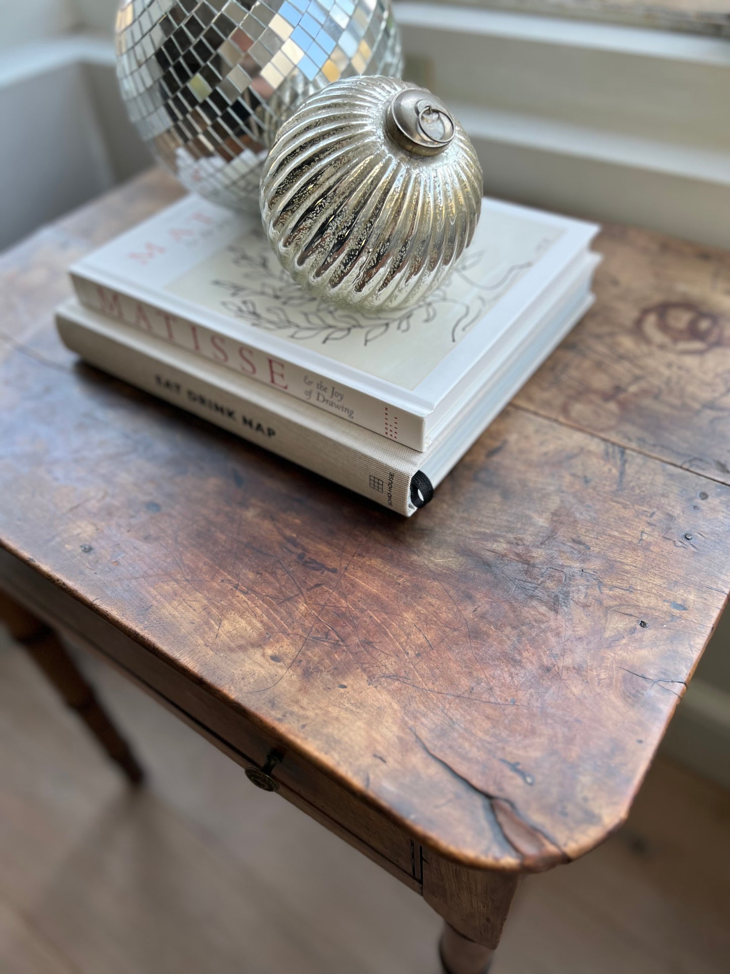 18th Century Faux Bamboo Fruitwood Side Table